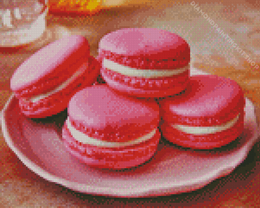 Pink Macaron Diamond Painting