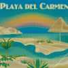 Playa Del Carmen Poster Diamond Painting