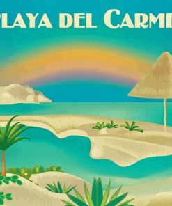 Playa Del Carmen Poster Diamond Painting