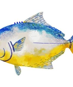 Pompano Fish Art Diamond Painting