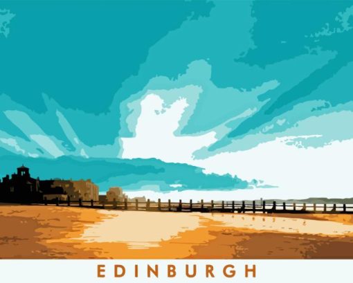 Portobello Edinburgh Poster Diamond Painting