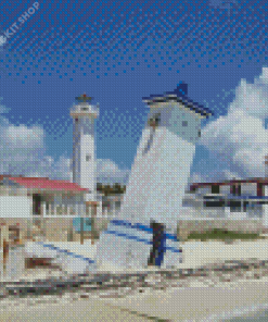 Puerto Morelos Lighthouse Diamond Painting