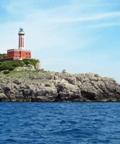 Punta Carena Lighthouse Diamond Painting