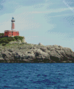 Punta Carena Lighthouse Diamond Painting