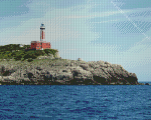 Punta Carena Lighthouse Diamond Painting