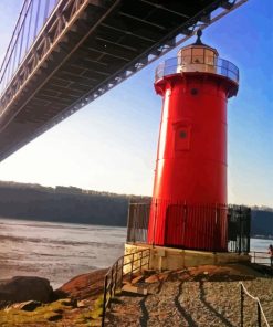 The Little Red Lighthouse Diamond Painting