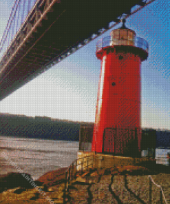 The Little Red Lighthouse Diamond Painting