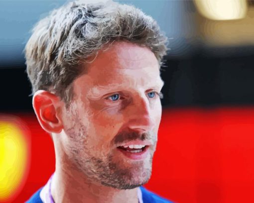 Romain Grosjean Diamond Painting