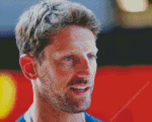 Romain Grosjean Diamond Painting