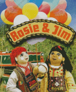 Rosie And Jim Diamond Painting