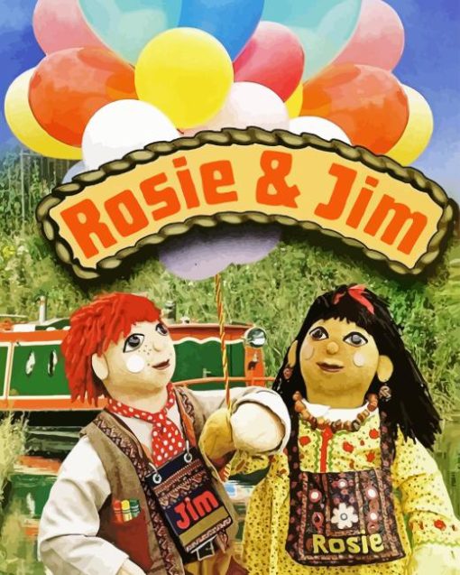 Rosie And Jim Diamond Painting