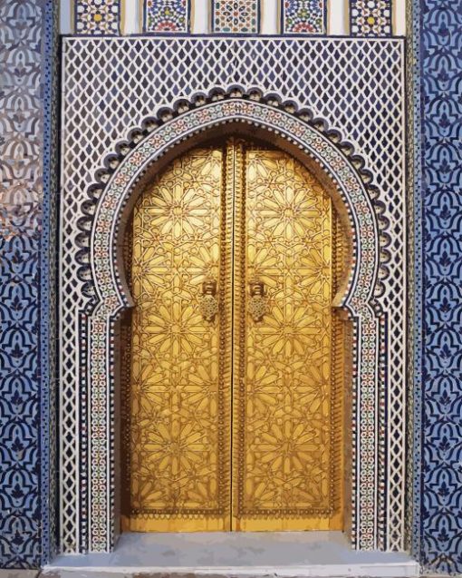 Royal Palace Fez Door Diamond Painting