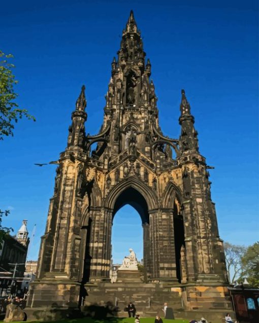 Scott Monument Diamond Painting