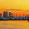 Sunset at Canary Wharf Diamond Painting