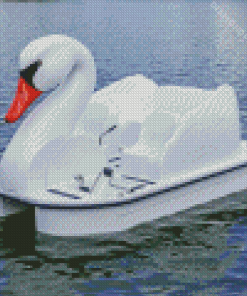 Swan Boat Diamond Painting