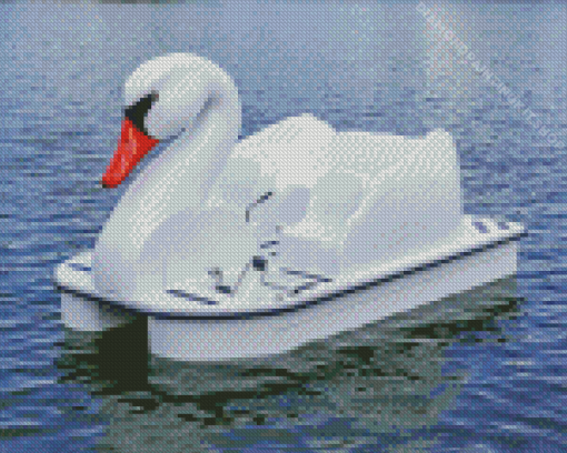 Swan Boat Diamond Painting