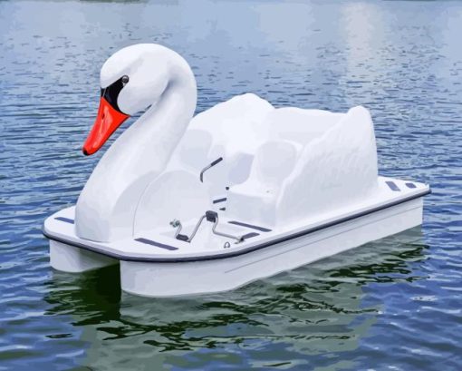 Swan Boat Diamond Painting