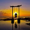 Swing Sunset Silhouette Diamond Painting