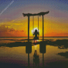 Swing Sunset Silhouette Diamond Painting