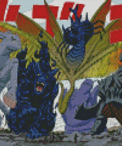 Tailed Beasts Diamond Painting