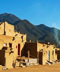 Taos Pueblo Diamond Painting