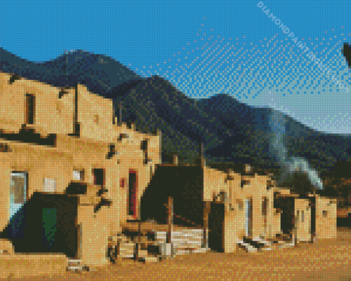 Taos Pueblo Diamond Painting