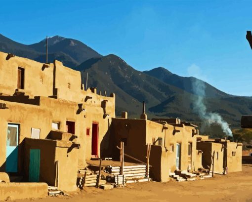 Taos Pueblo Diamond Painting