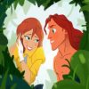 Tarzan and Jane Diamond Painting