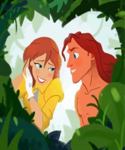 Tarzan and Jane Diamond Painting