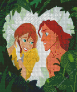 Tarzan and Jane Diamond Painting