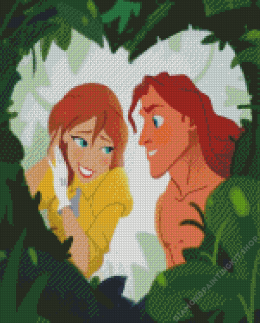 Tarzan and Jane Diamond Painting