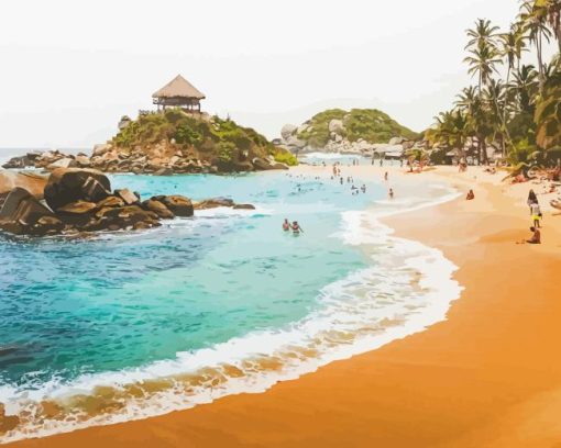 Tayrona Beach Diamond Painting