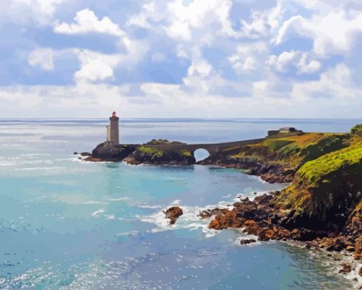 The Little Minou Lighthouse Diamond Painting