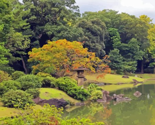 Tokyo Rikugien Garden Diamond Painting