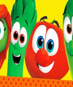 Veggie Tales Cartoon Characters Diamond Painting