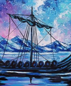 Viking Longship Diamond Painting