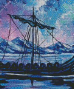 Viking Longship Diamond Painting