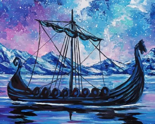 Viking Longship Diamond Painting