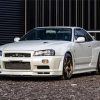 White Nissan Skyline Gtr R34 Diamond Painting