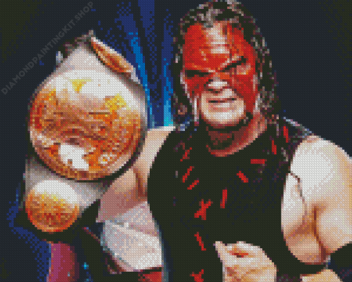 Wrestler Kane Diamond Painting