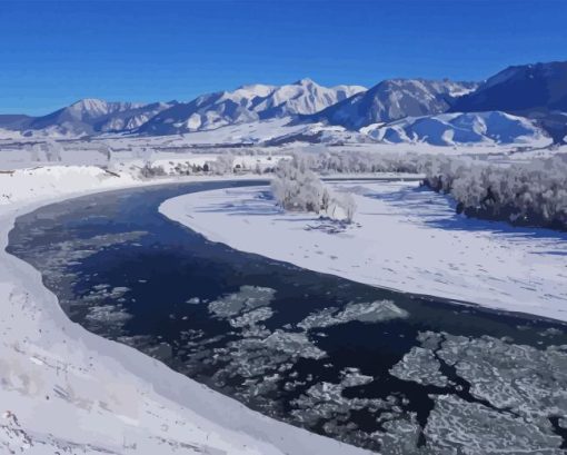 Yellowstone River Diamond Painting