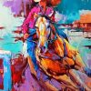 Abstract Horse Rodeo Diamond Painting