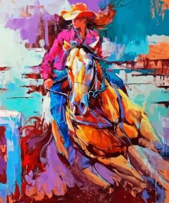 Abstract Horse Rodeo Diamond Painting