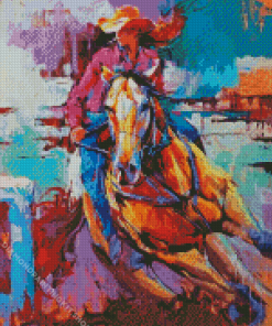 Abstract Horse Rodeo Diamond Painting