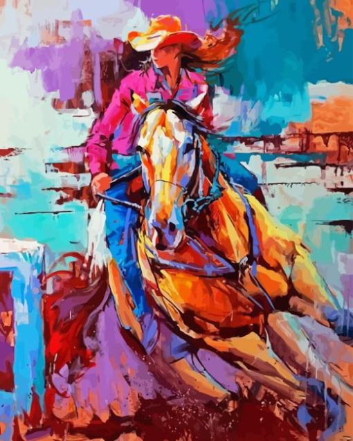 Abstract Horse Rodeo Diamond Painting