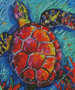 Abstract Colorful Turtle Diamond Painting