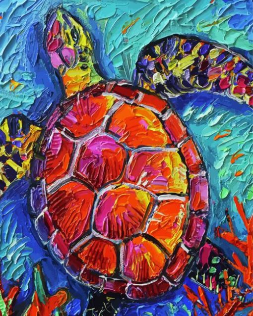 Abstract Colorful Turtle Diamond Painting