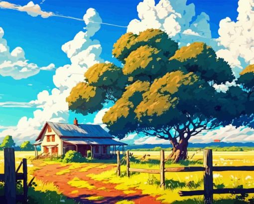 Anime Landscape Diamond Painting