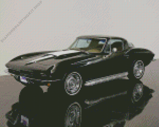 Black 67 Stingray Diamond Painting