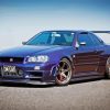 Blue R34 Skyline Gtr Car Diamond Painting